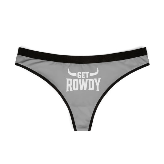 Get Rowdy Women's Thongs - Cheeky Underwear, Fun Lingerie, Gift for Her, Party Essentials, Comfortable Fit, Everyday Wear