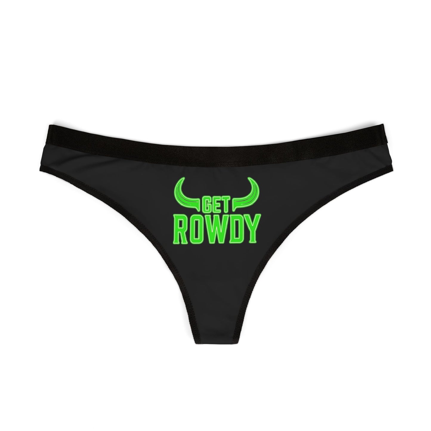 Get Rowdy Women's Thongs - Fun & Flirty Underwear, Party Essentials, Gifts for Her, Comfortable Daily Wear, Bold Fashion Statement