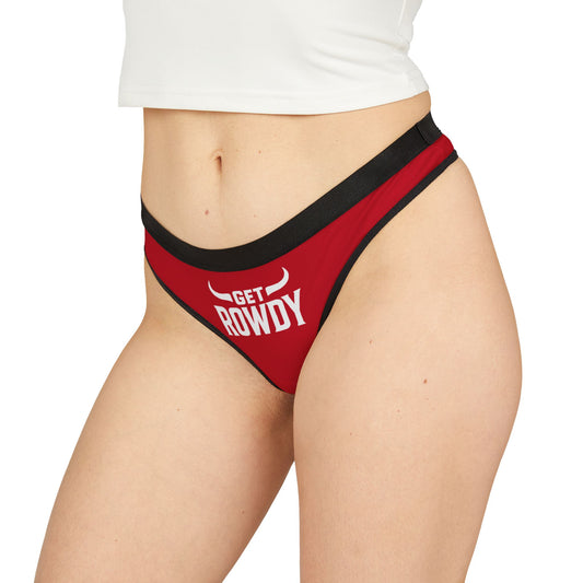 Get Rowdy Women's Thongs, Fun Underwear, Cheeky Lingerie, Party Panties, Holiday Gifts, Bachelorette Favors
