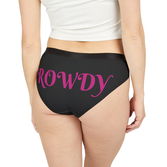 Rowdy Women's Underwear, Funny Panties, Gift for Her, Loungewear Essentials, Cheeky Briefs, Cute Intimate Apparel