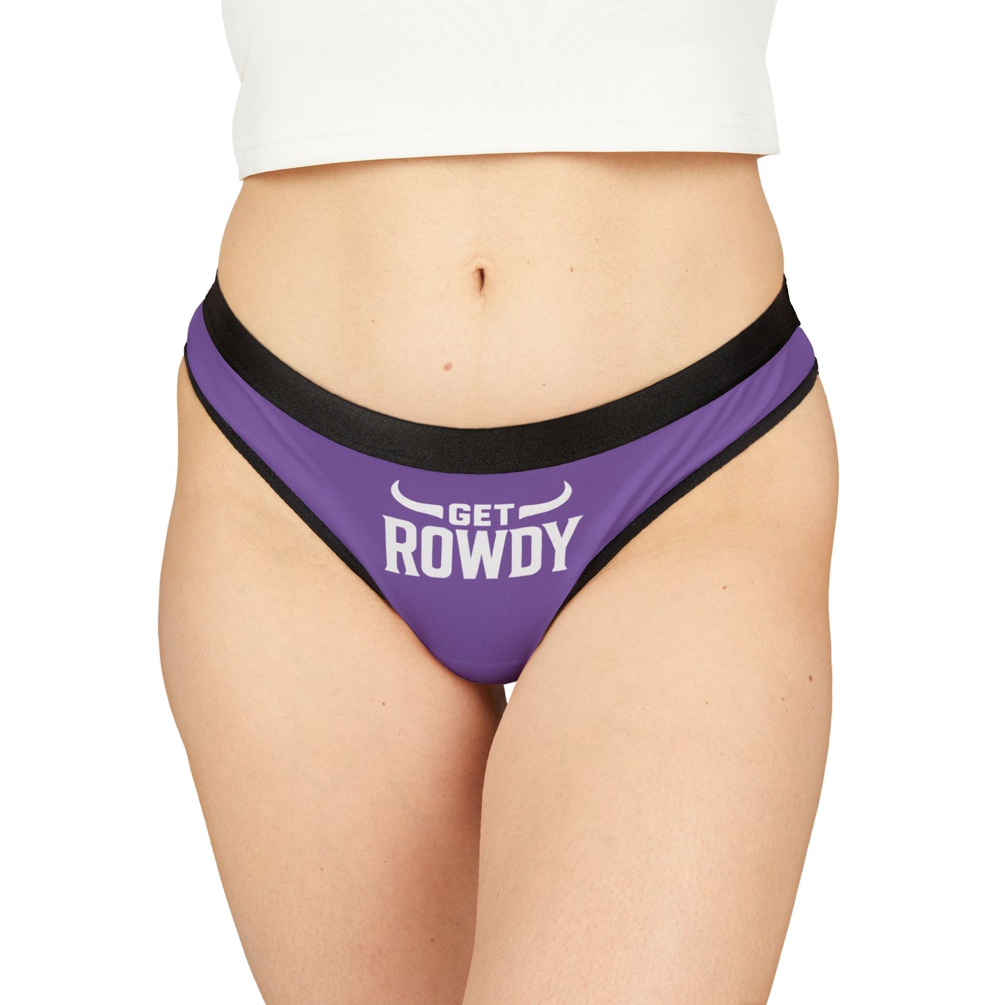 Rowdy Women's Thongs, Comfortable Panties for Parties, Cute Lingerie, Gifts for Her, Everyday Wear