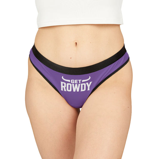 Rowdy Women's Thongs, Comfortable Panties for Parties, Cute Lingerie, Gifts for Her, Everyday Wear