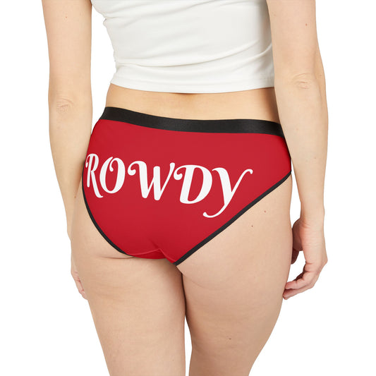 Rowdy Women's Underwear, Fun Cheeky Briefs, Comfy Lingerie, Gifts for Her, Playful Underwear