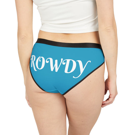 Rowdy Women's Underwear, AOP Panties, Fun Loungewear, Gift for Her, Birthday Surprise, Sleepover Essential, Unique Intimates