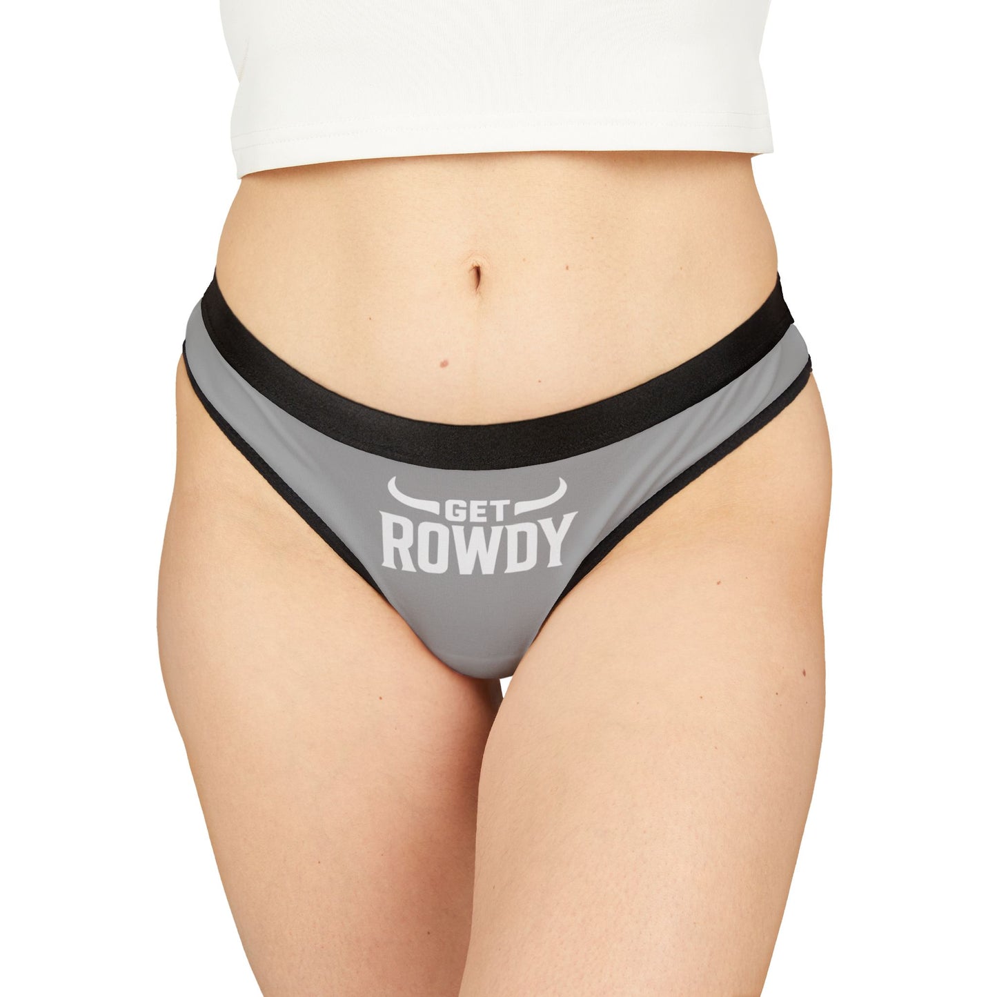 Get Rowdy Women's Thongs - Cheeky Underwear, Fun Lingerie, Gift for Her, Party Essentials, Comfortable Fit, Everyday Wear