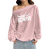 Women's Off-Shoulder Sweatshirt with Micro-Fleece LiningDTF
